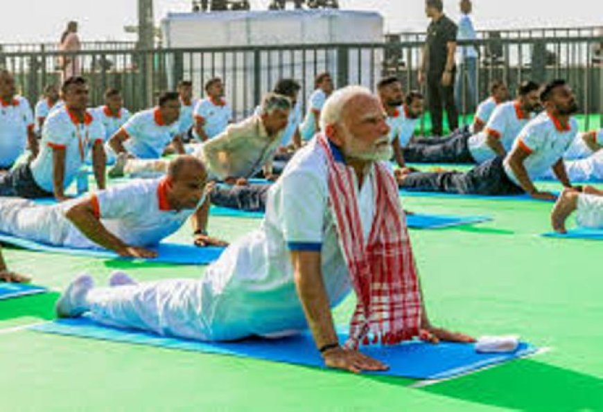 PM Modi Leads 11th International Yoga Day Celebrations in Visakhapatnam, Andhra Pradesh