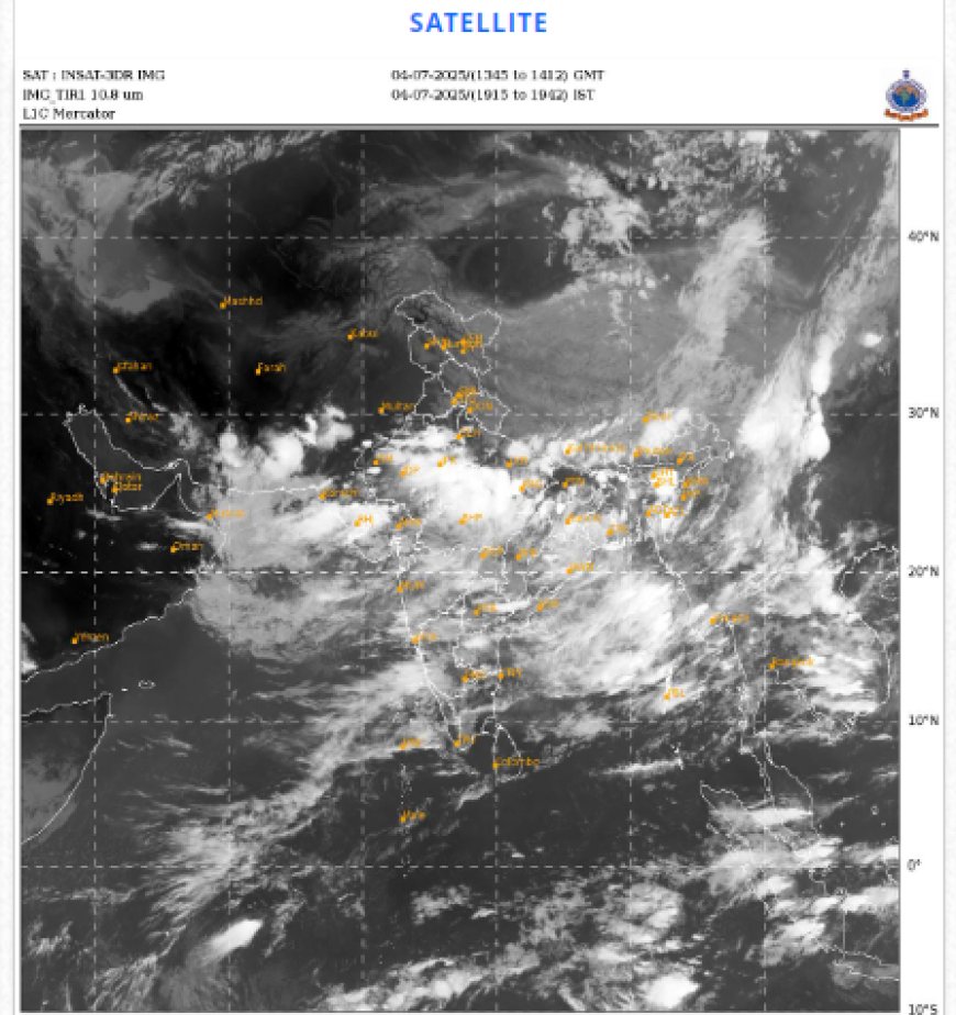 Widespread Heavy Rainfall Predicted Across India for Next 7 Days
