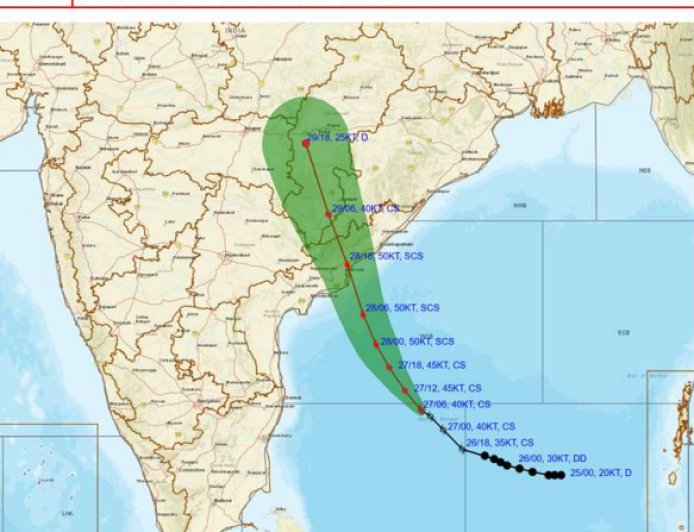 Cyclone Mantho to Bring Heavy Rain and Strong Winds to Odisha