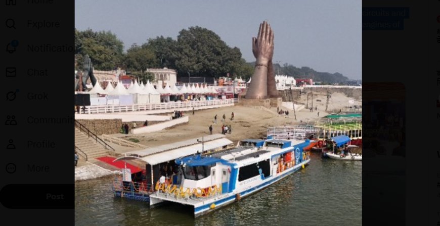 India Unveils Its First Hydrogen-Powered  Water Taxi in Varanasi