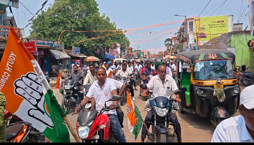 Grand Congress Rally in Chandbali, Odisha