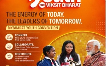 6,000 Youth to Join MY Bharat Convention for Viksit Bharat at Thyagaraj Stadium