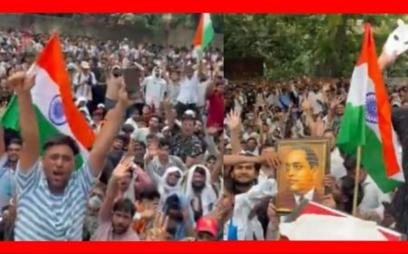Hundreds Join Jantar Mantar Protest Seeking Education Minister’s Resignation