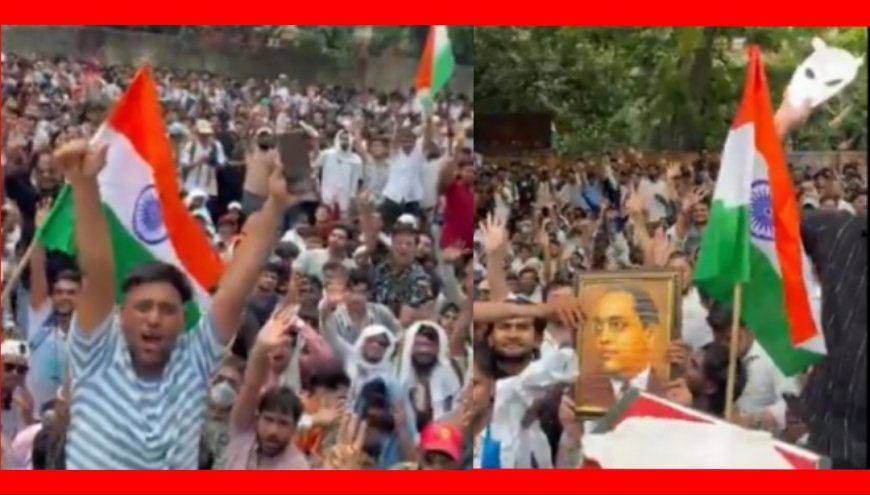 Hundreds Join Jantar Mantar Protest Seeking Education Minister’s Resignation