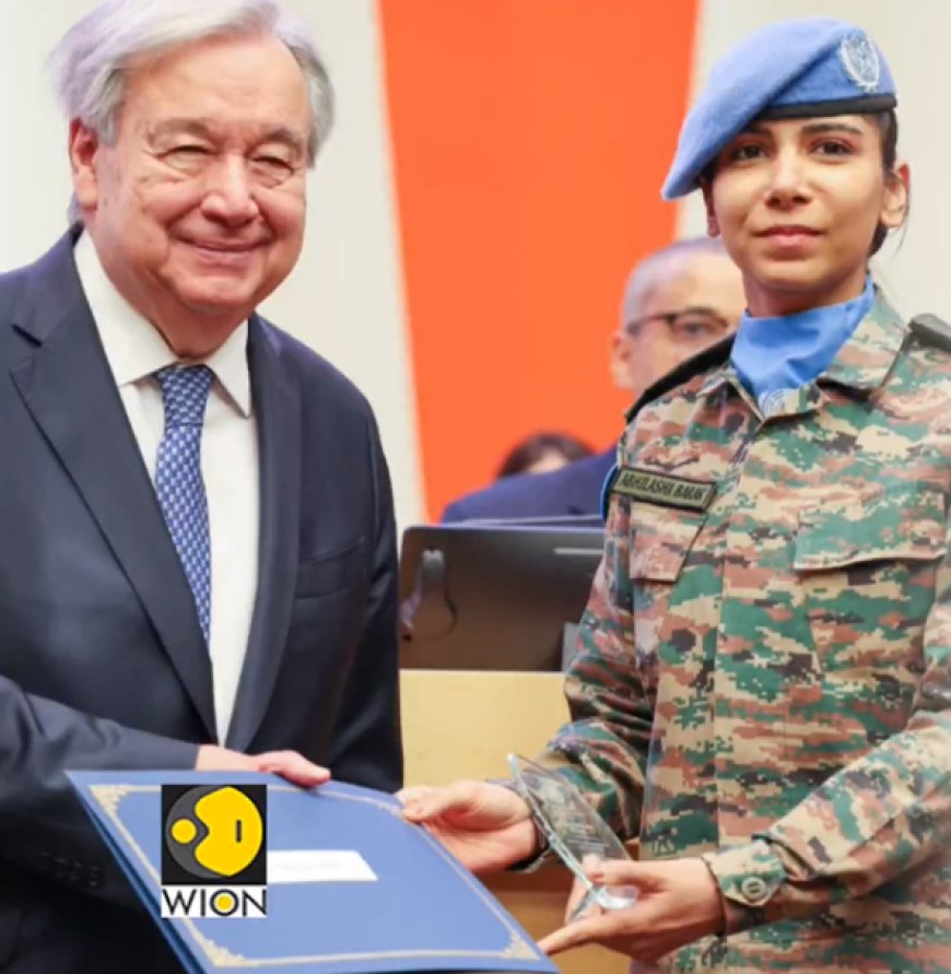 Major Abhilasha Barak Receives UN Gender Advocate Award