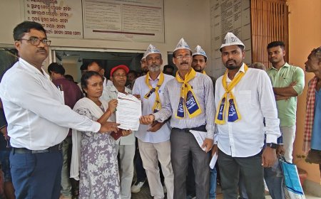AAP Protests Delay in Kalimandir–Kandha Road Construction in Chandbali