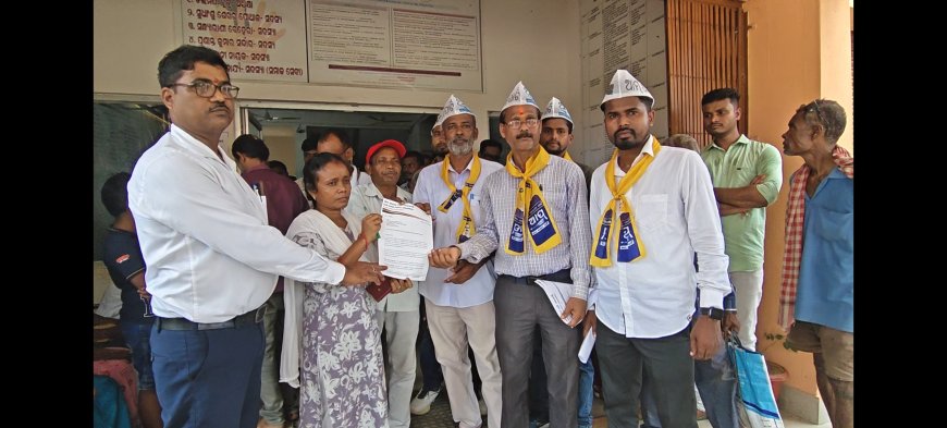 AAP Protests Delay in Kalimandir–Kandha Road Construction in Chandbali