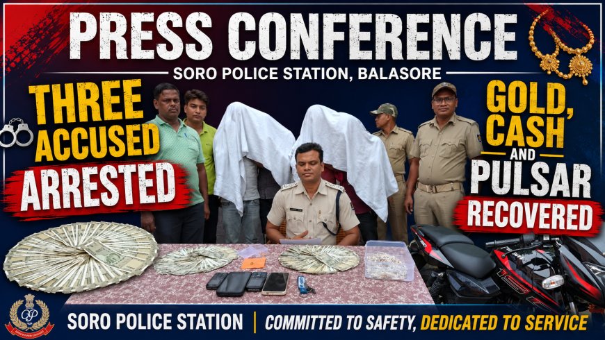 Soro Police Arrest Three Inter-District Snatchers Along With Gold Merchant