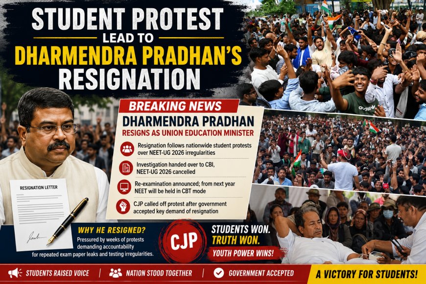 Student Protests Lead to Dharmendra Pradhan's Resignation