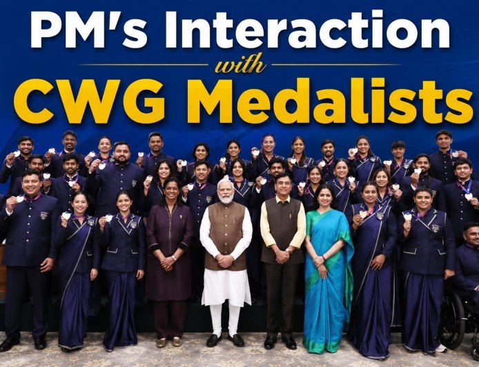 PM’s interaction with India's CWG Medalists
