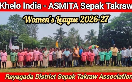 ASMITA Sepak Takraw Women's League Held at Hatmuniguda