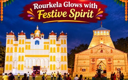 Rourkela Glows with Festive Spirit as Durga Puja Celebrations Begin
