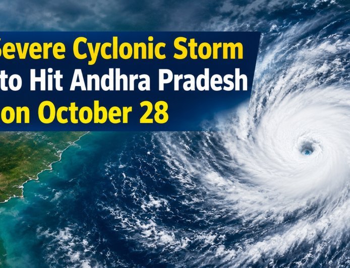 Very Severe Cyclonic Storm Likely to Hit Andhra Pradesh Coast on October 28