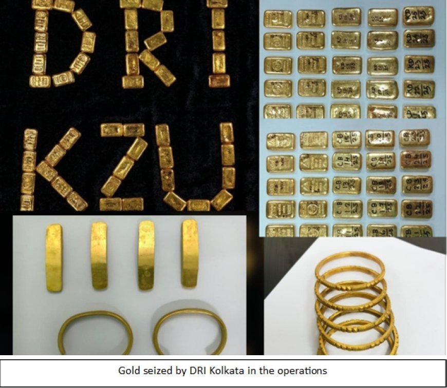 DRI Seizes 7.8 Kg Gold, Arrests Six in Smuggling Crackdown