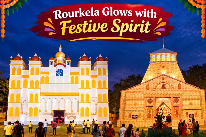 Rourkela Glows with Festive Spirit as Durga Puja Celebrations Begin