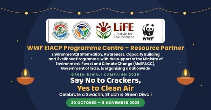 Green Diwali Campaign 2026: WWF-India Urges Crackers-Free Diwali
