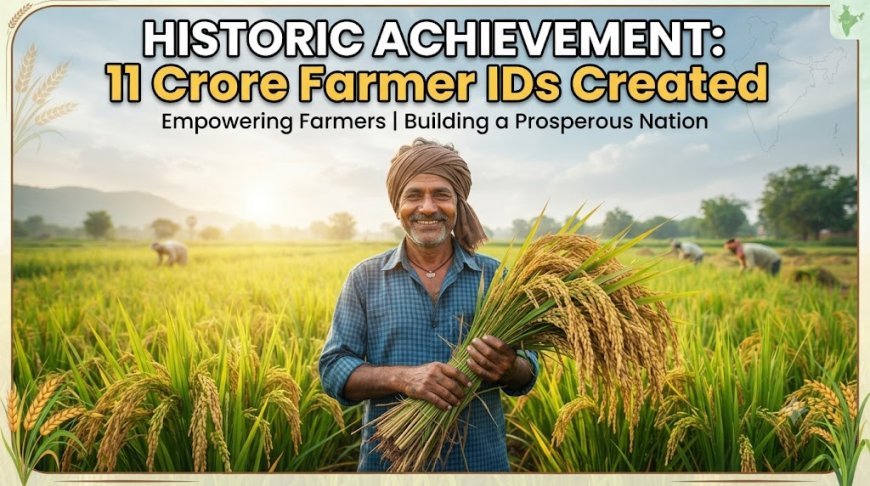 Historic achievement:11 Crore Farmer IDs Created